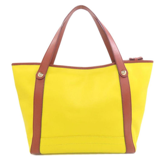 yellow Leather Tote Bag (Pre-Owned)