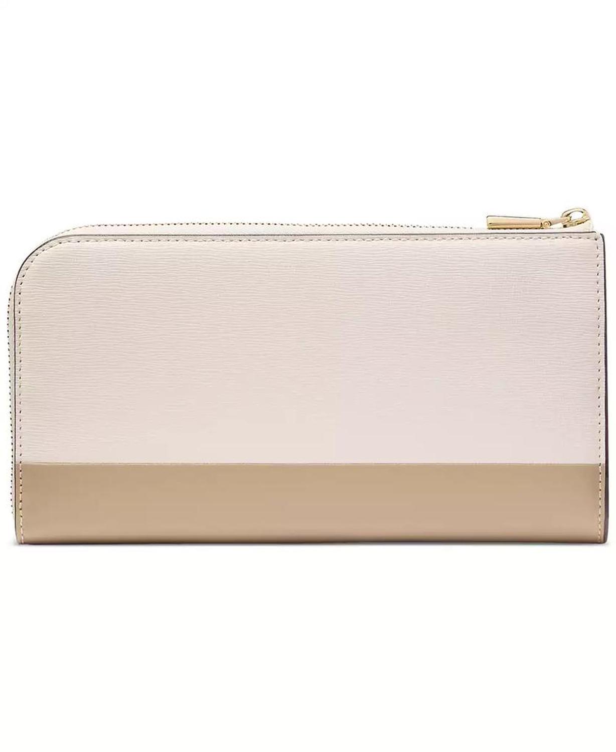 Devin Saffiano Leather Zip Around Continental Wallet
