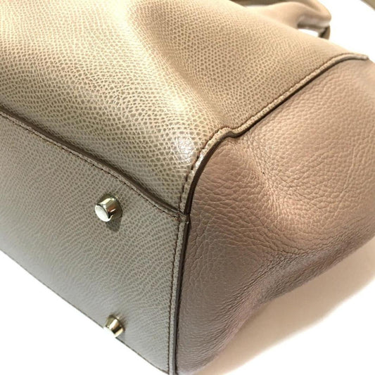 Leather Handbag Shoulder Bag (Pre-Owned)