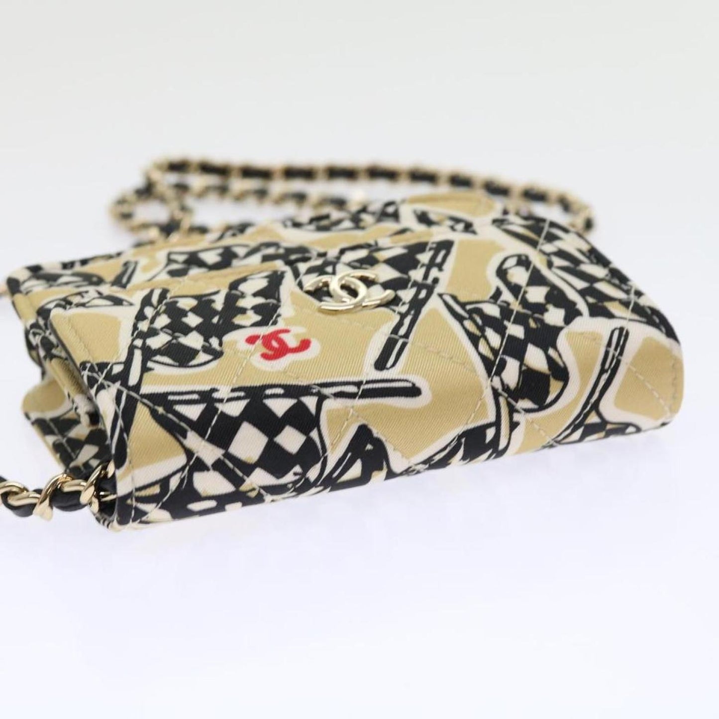 Chanel Canvas Shoulder Bag (Pre-Owned)