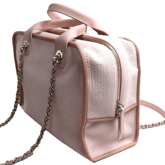 Chanel Deauville Canvas Shoulder Bag (Pre-Owned)