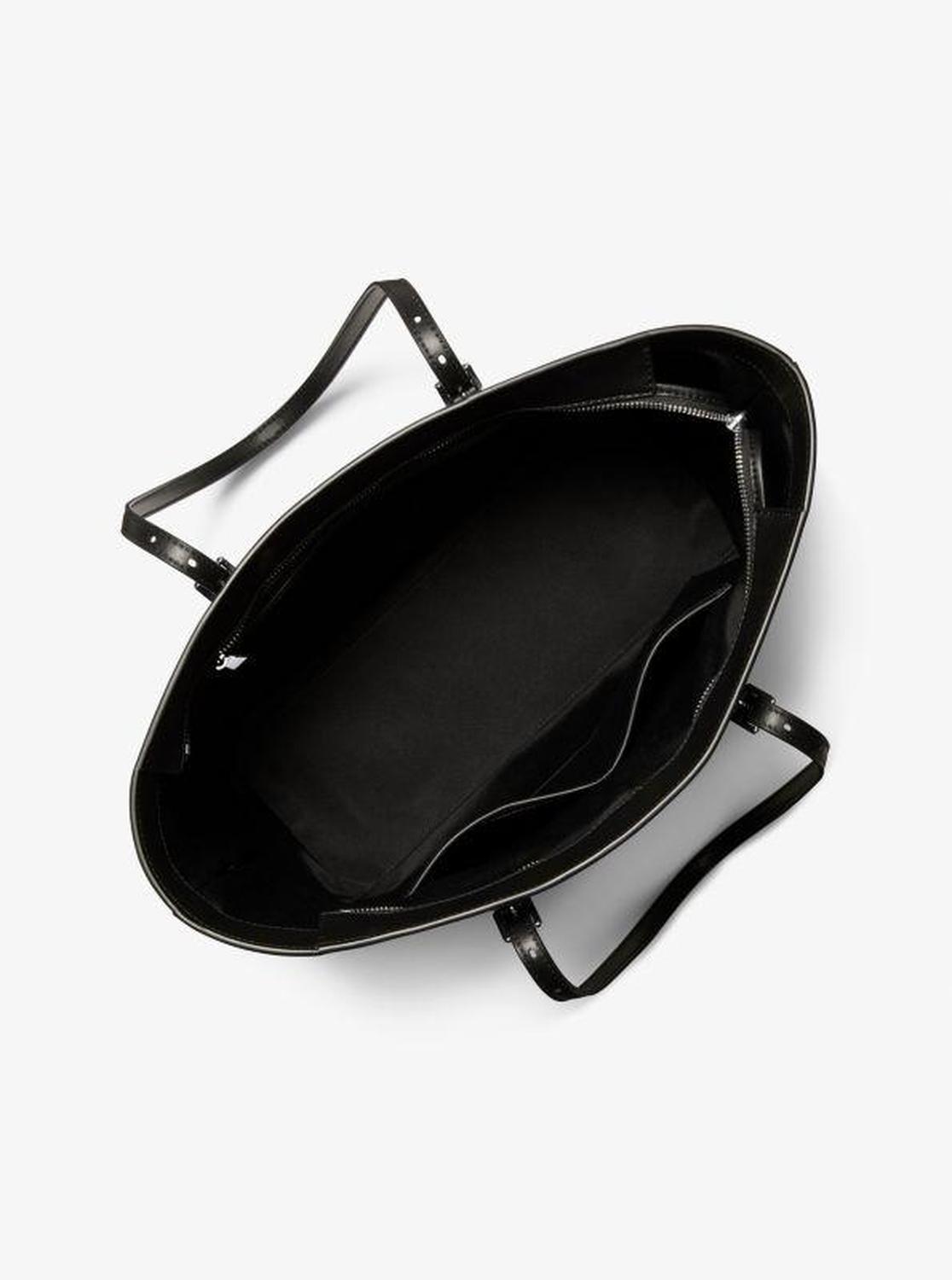 Quinn Large Metallic Signature Logo Tote Bag