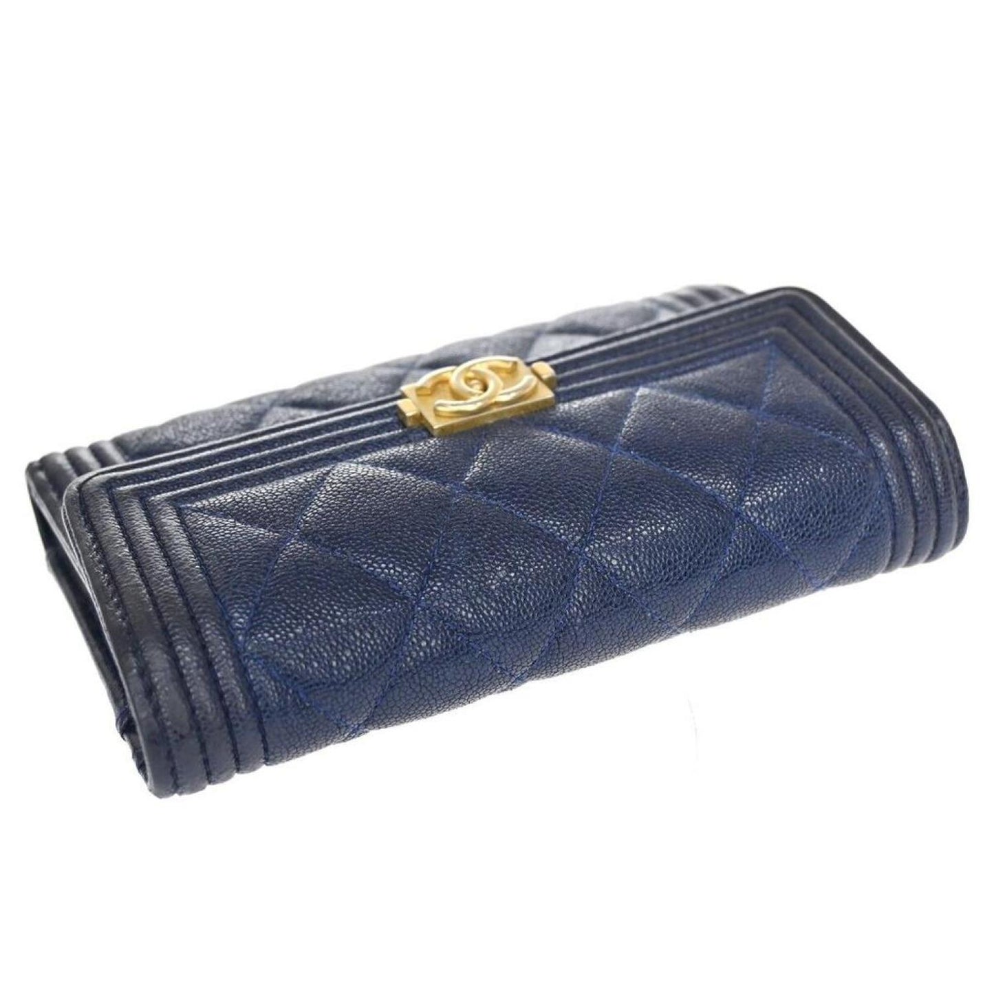 Chanel Boy Leather Wallet (Pre-Owned)