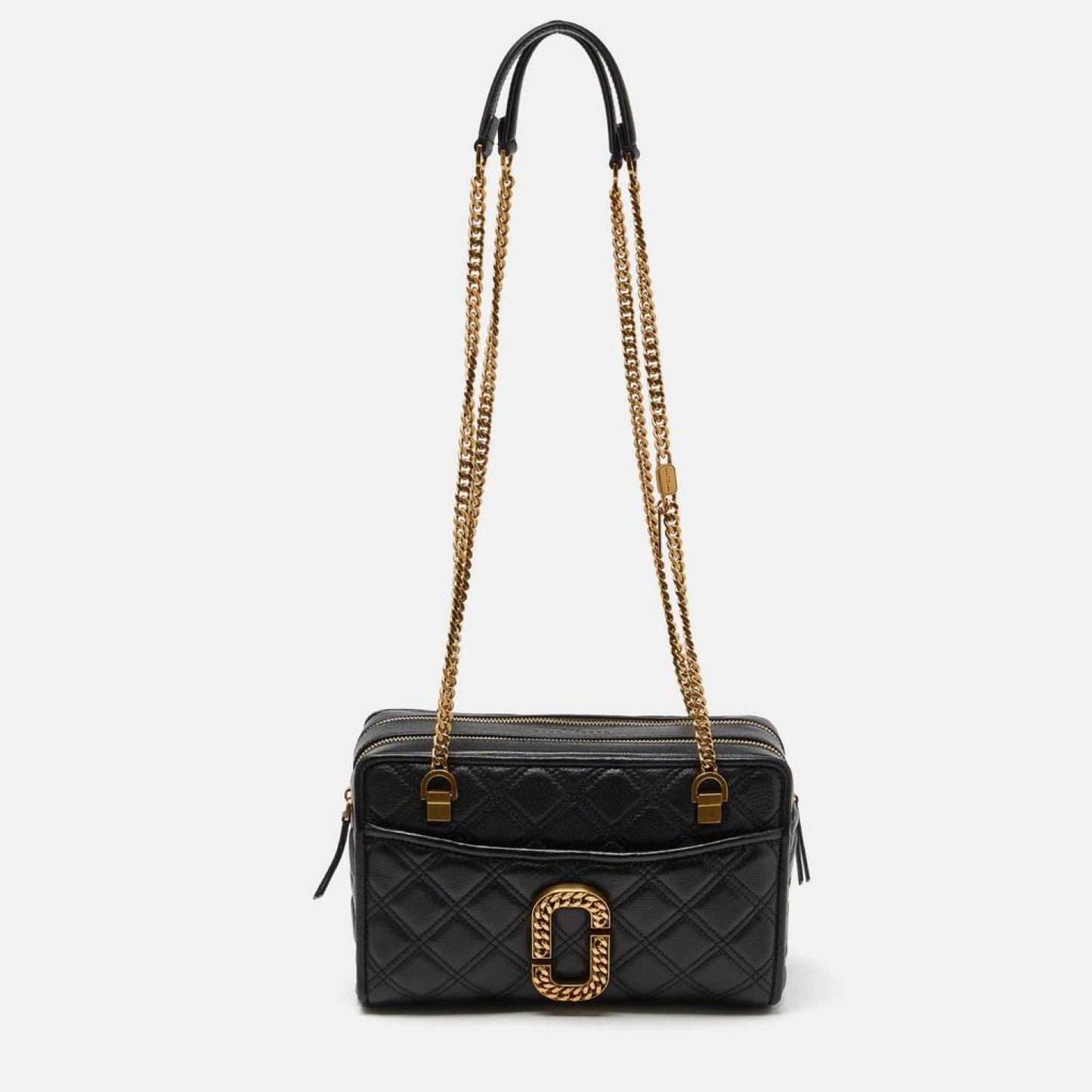 Marc Jacobs Quilted Leather The Status Chain Shoulder Bag