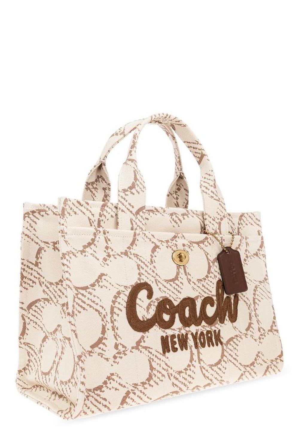 Coach Cargo Monogrammed Tote Bag