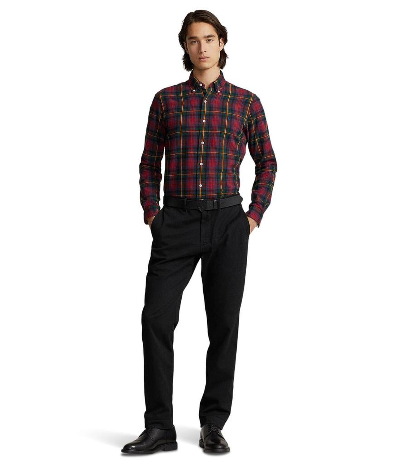 Classic Fit Plaid Oxford Shirt