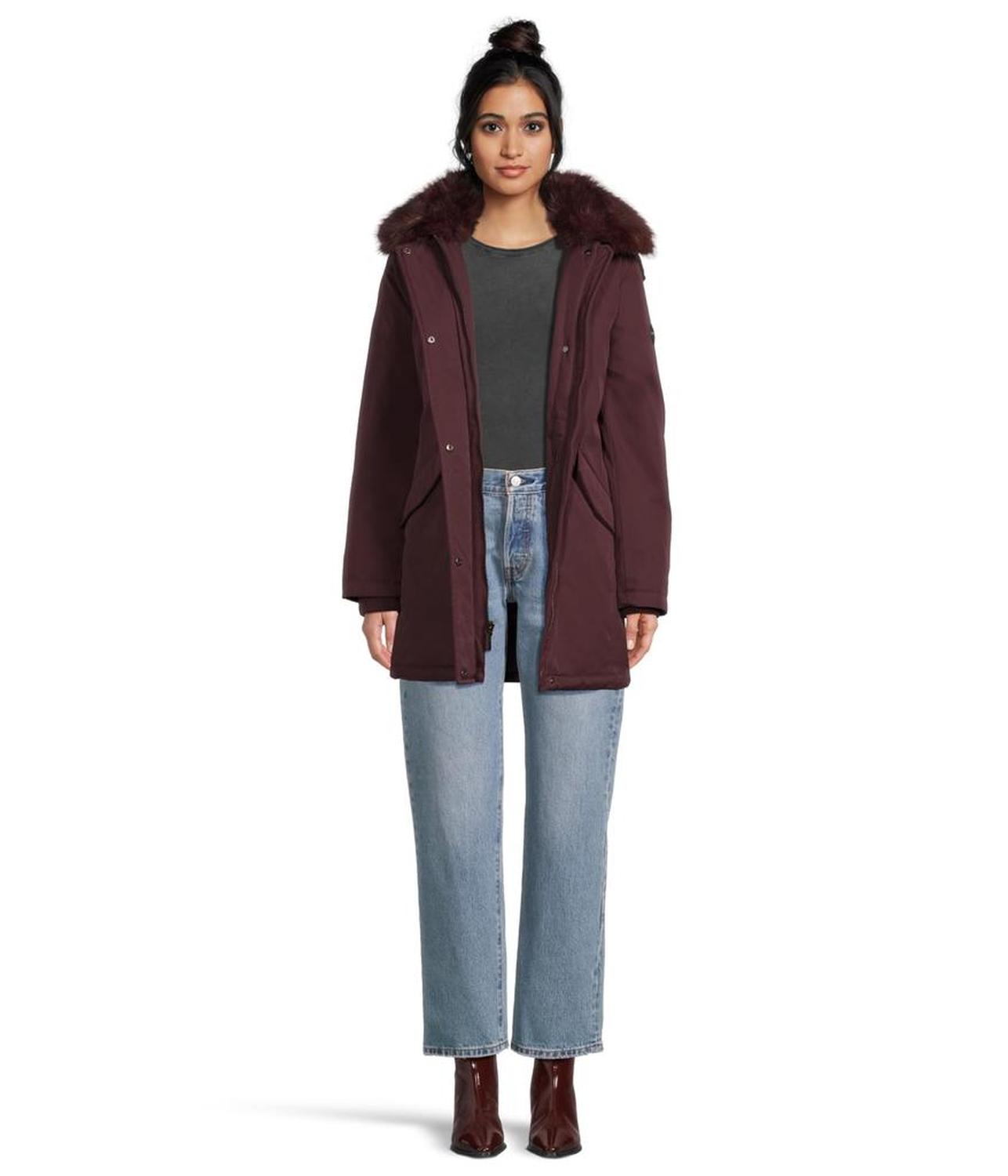 Down Jacket w/ Faux Fur Collar M826556B74
