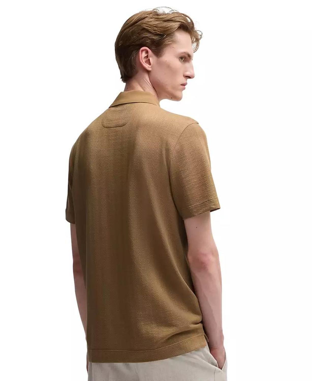 Men's Herringbone-Jacquard Polo