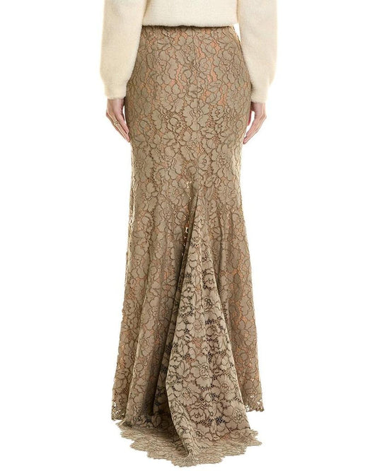 Floral Lace Fishtail Skirt