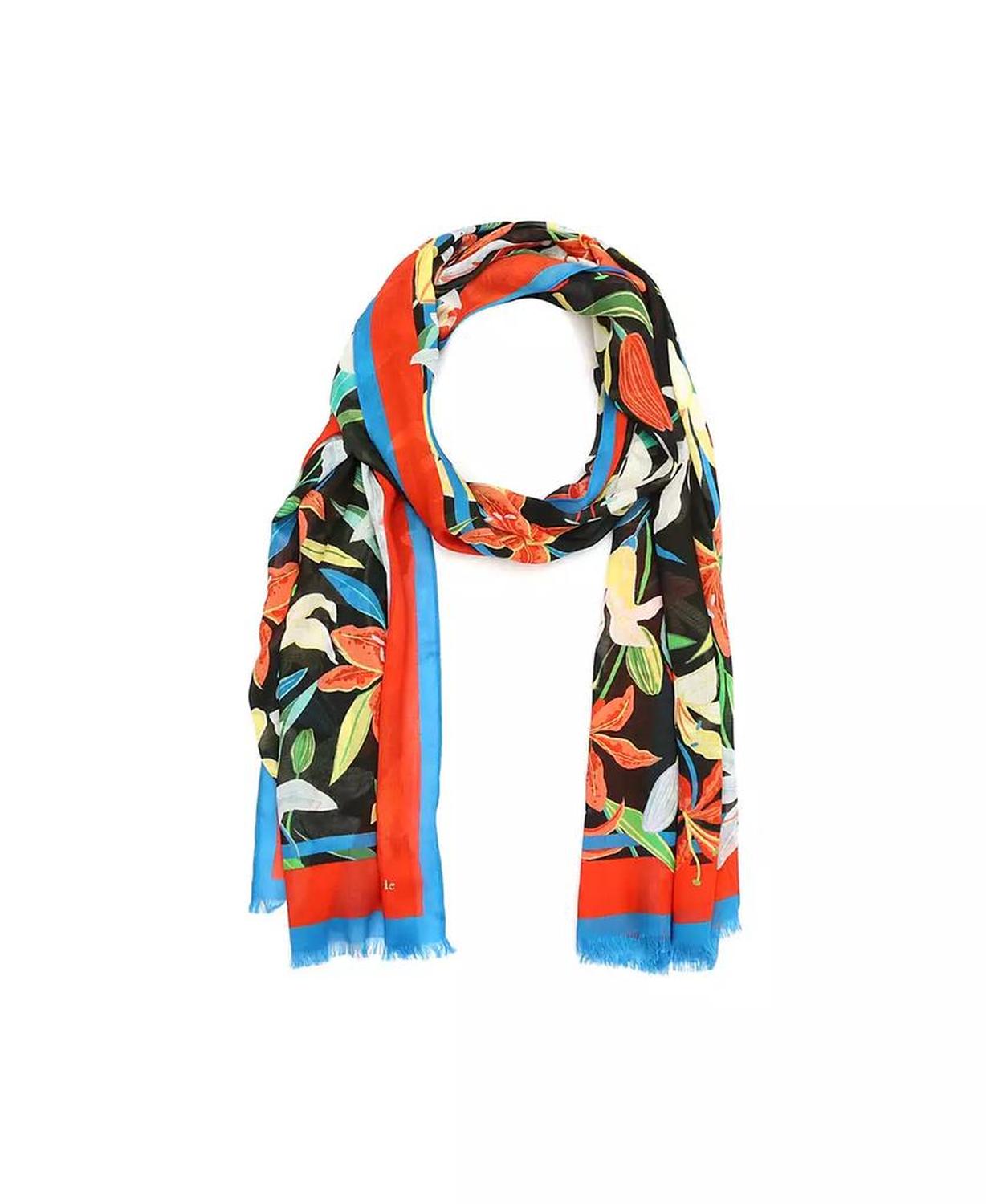 Women's Summer Lilies Oblong Scarf