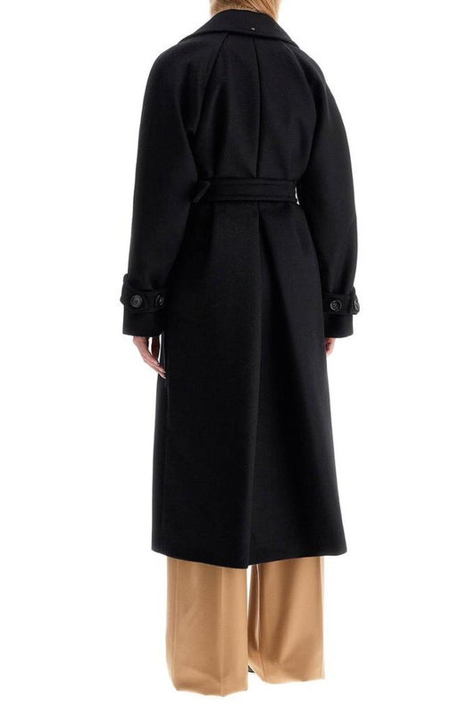 Sportmax 'leandro' Long Coat In Pure