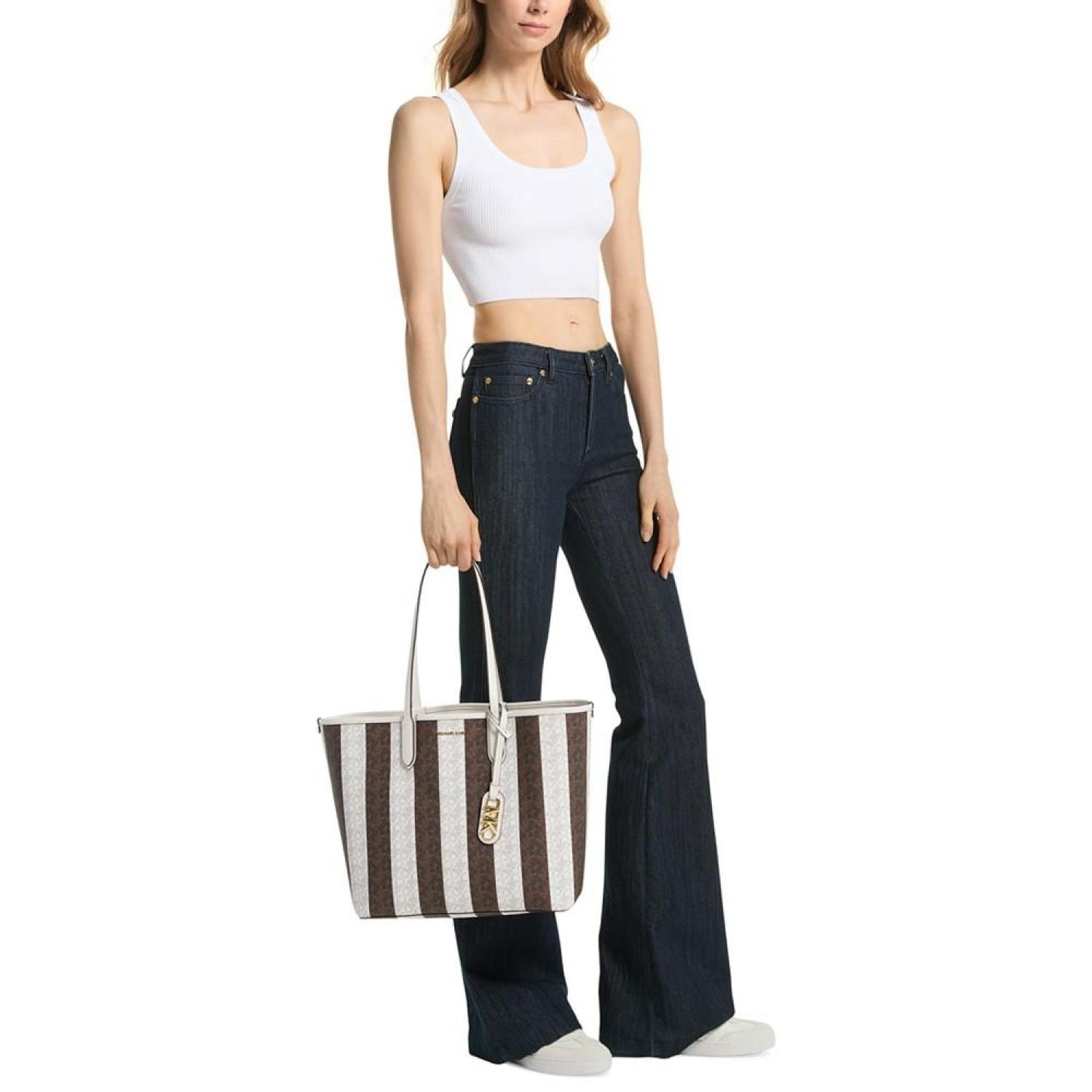Eliza Logo Large East West Reversible Tote