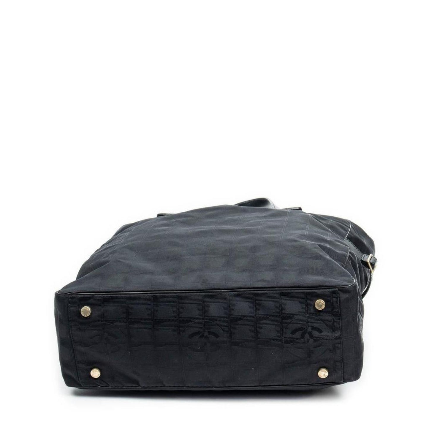 Large Travel Line Square Zip Tote
