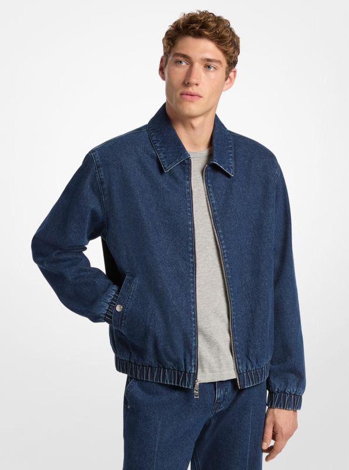 Stretch Denim Shirt Jacket