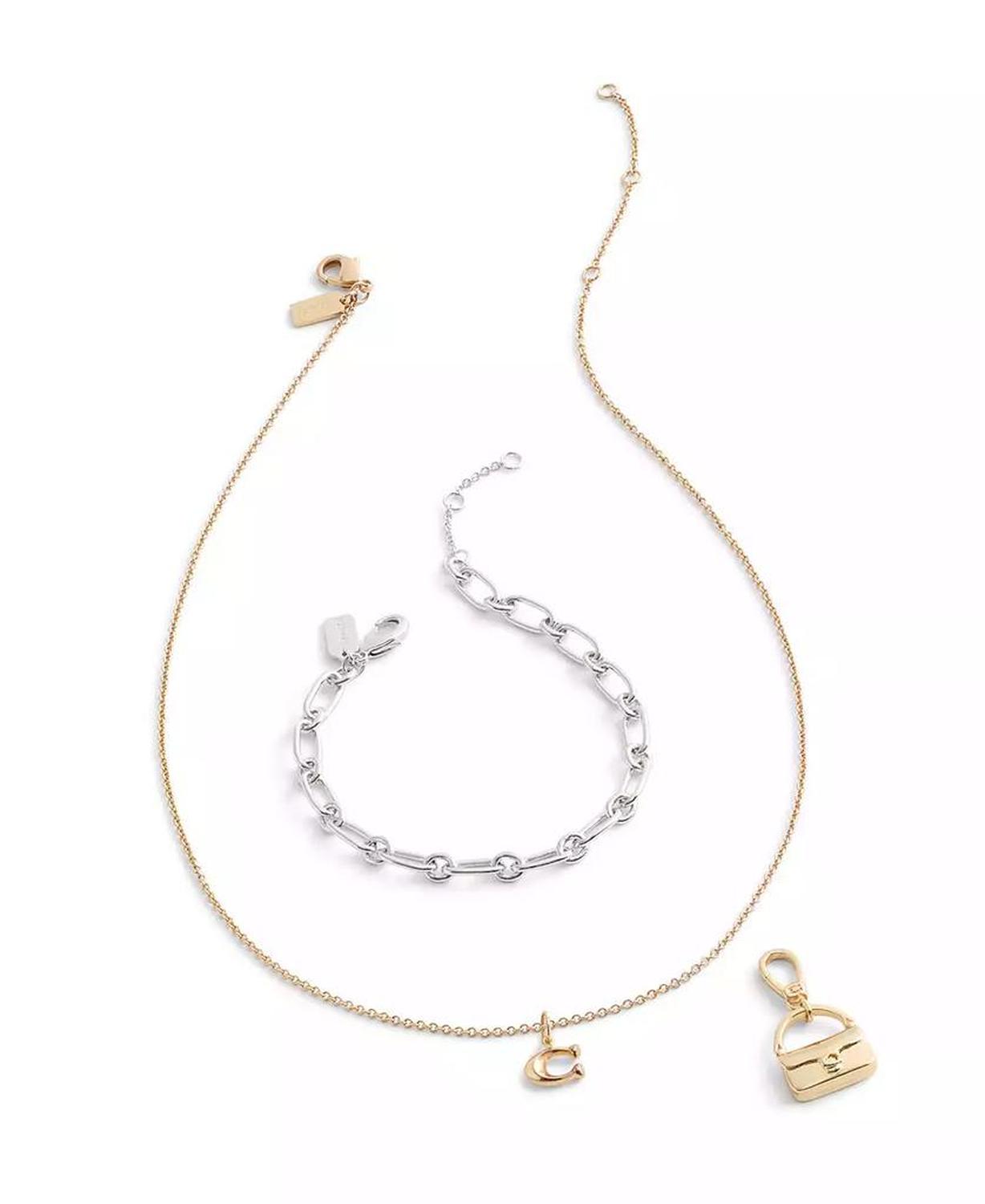 Gold Collectible Signature Sculpted C Handbag Charms