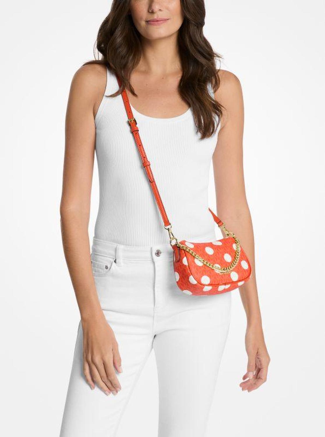 Carmela Small Polka Dot and Signature Logo Pochette