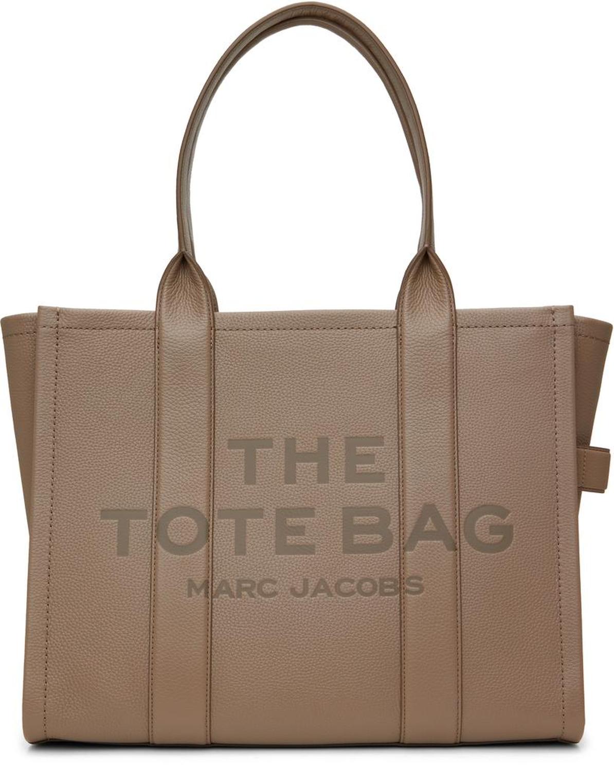 Gray 'The Leather Large' Tote