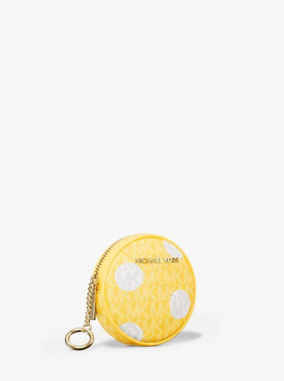 Jet Set Small Polka Dot Signature Logo Coin Pouch