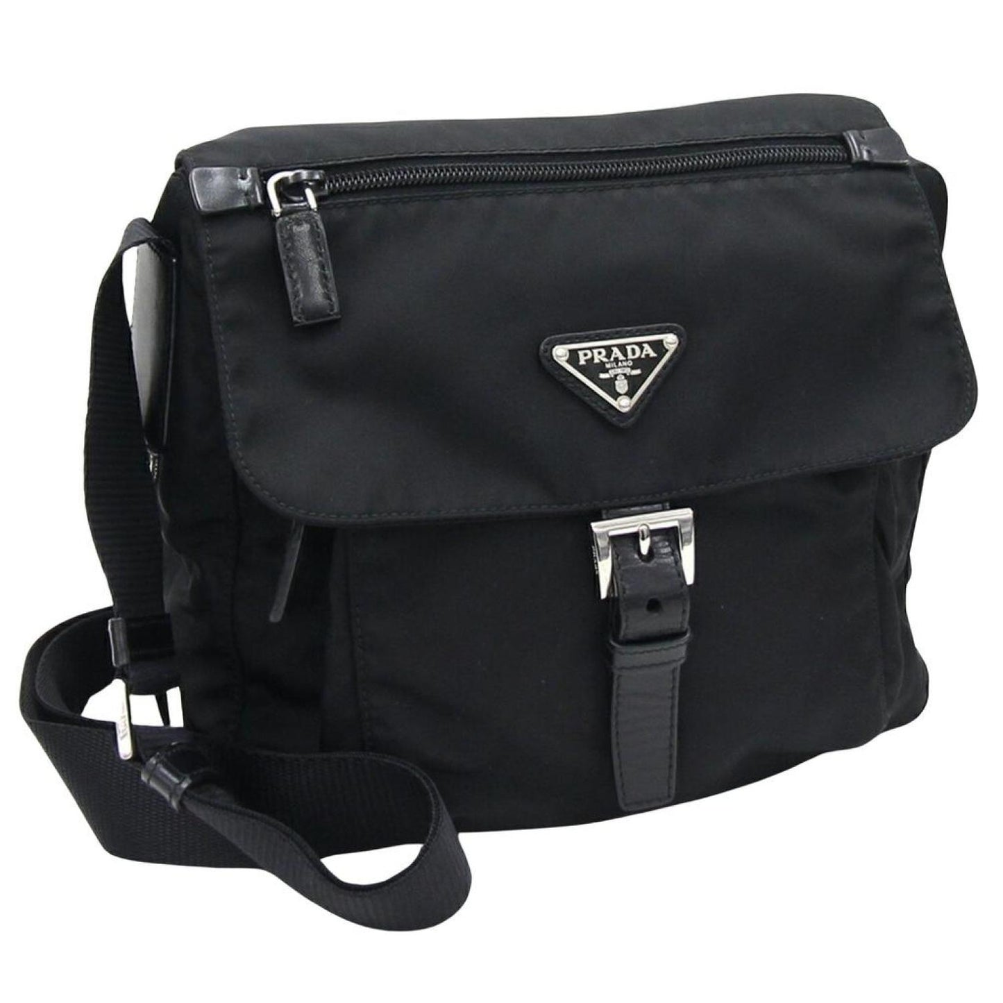 Prada Tessuto Synthetic Shoulder Bag (Pre-Owned)