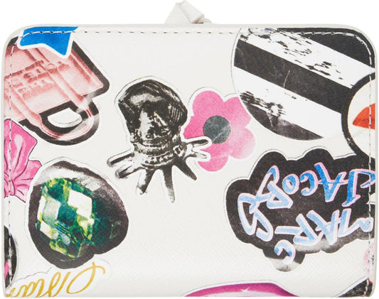 White 'The Sticker Utility Snapshot Mini Compact' Wallet