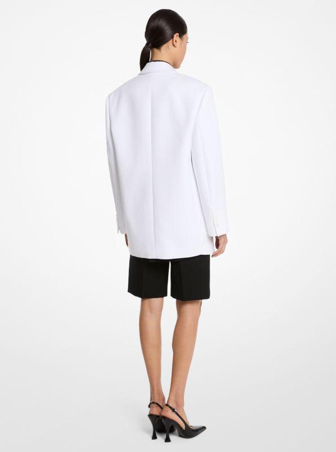 Oversized Stretch Cotton Blazer