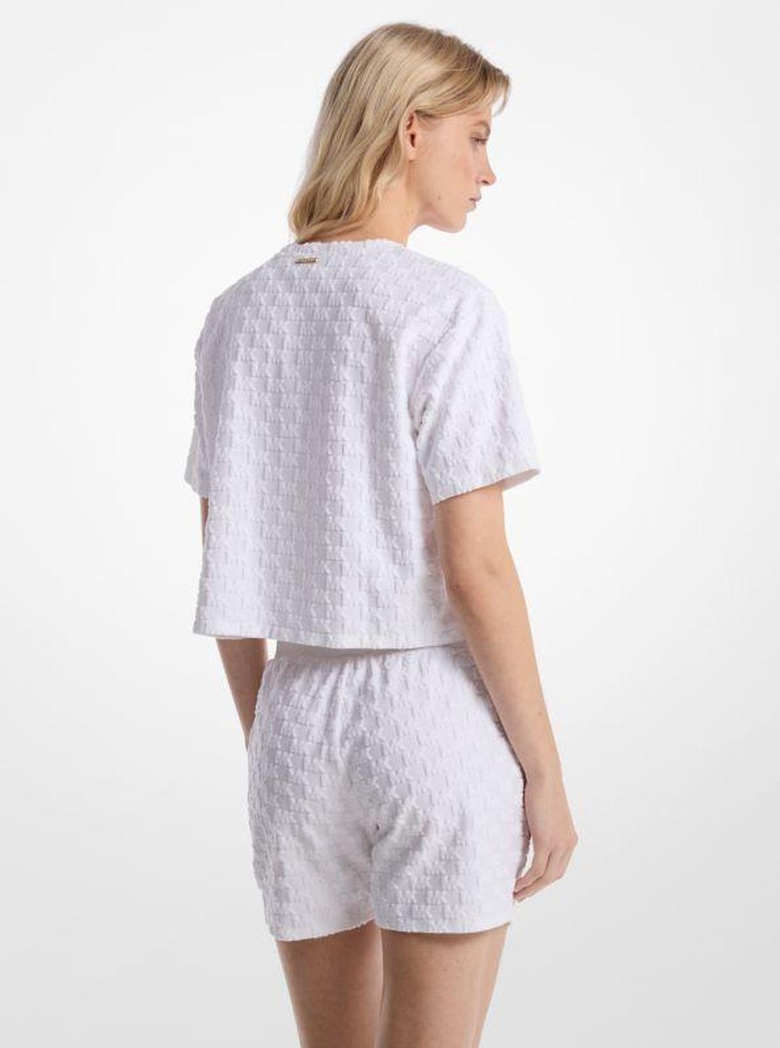 Oversized Logo Jacquard Terry Shirt