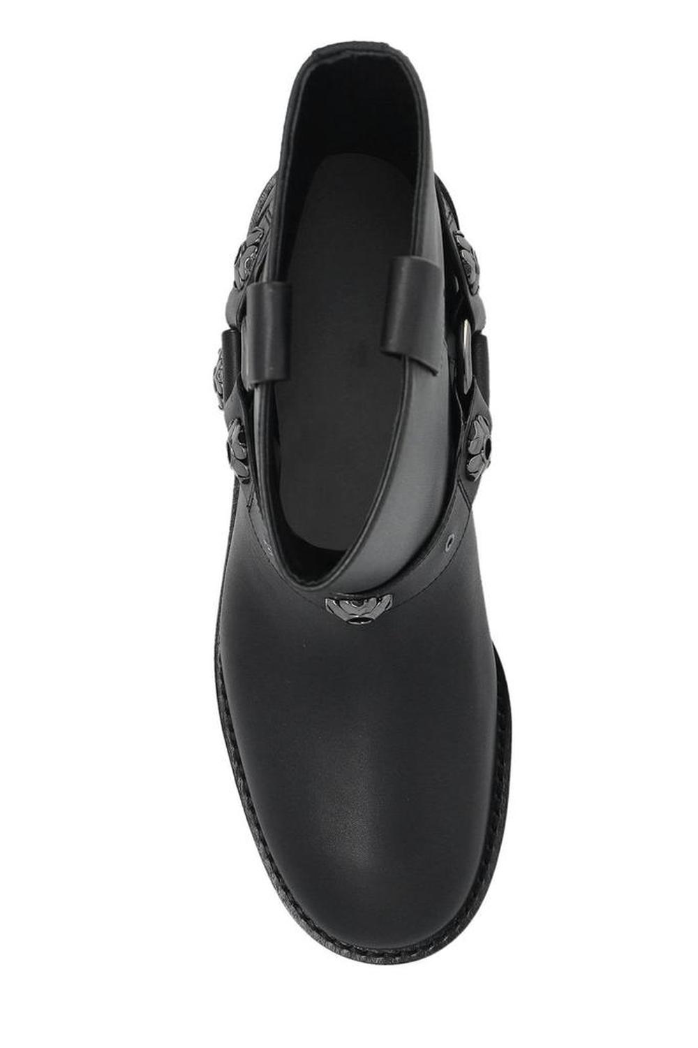 Kate Spade Applique Leather Ankle Boots