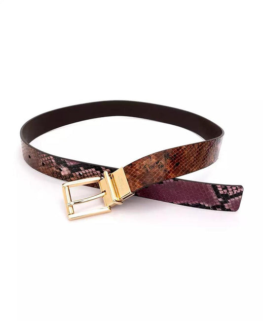 Women's 32mm Snake Embossed Reversible Belt
