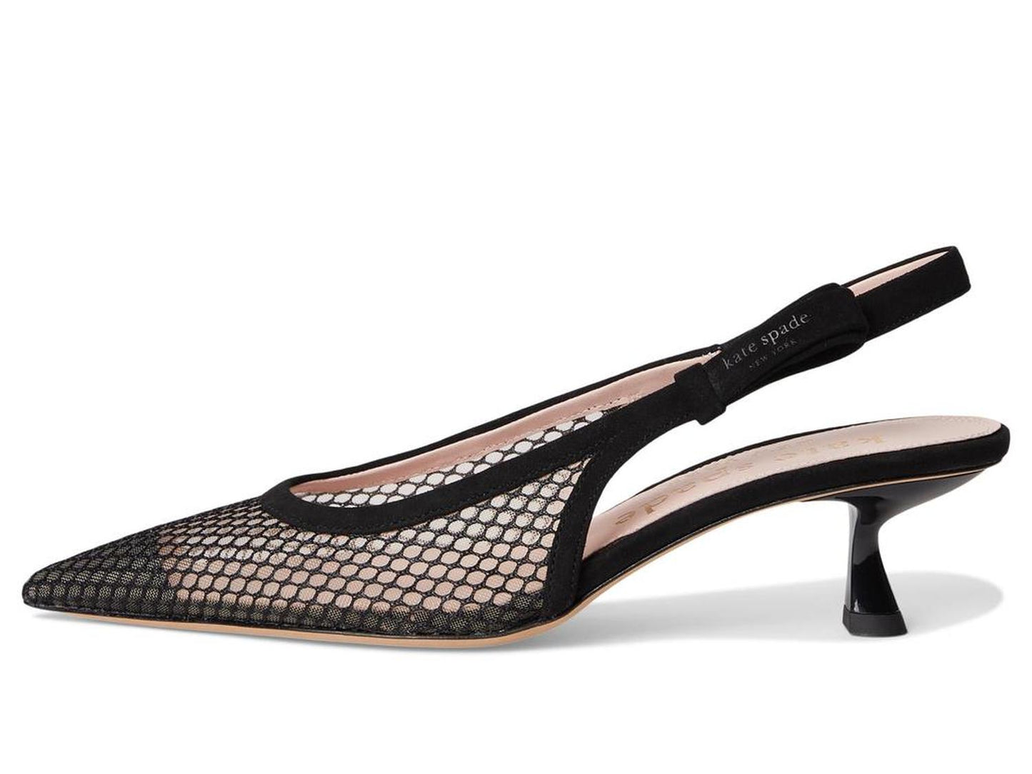 Riley Mesh Slingback Kitten Heel