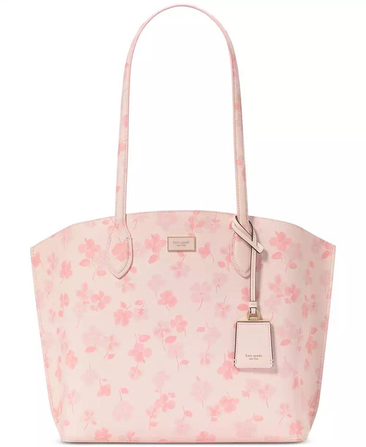 Suite Spring Pansies Large Tote Bag