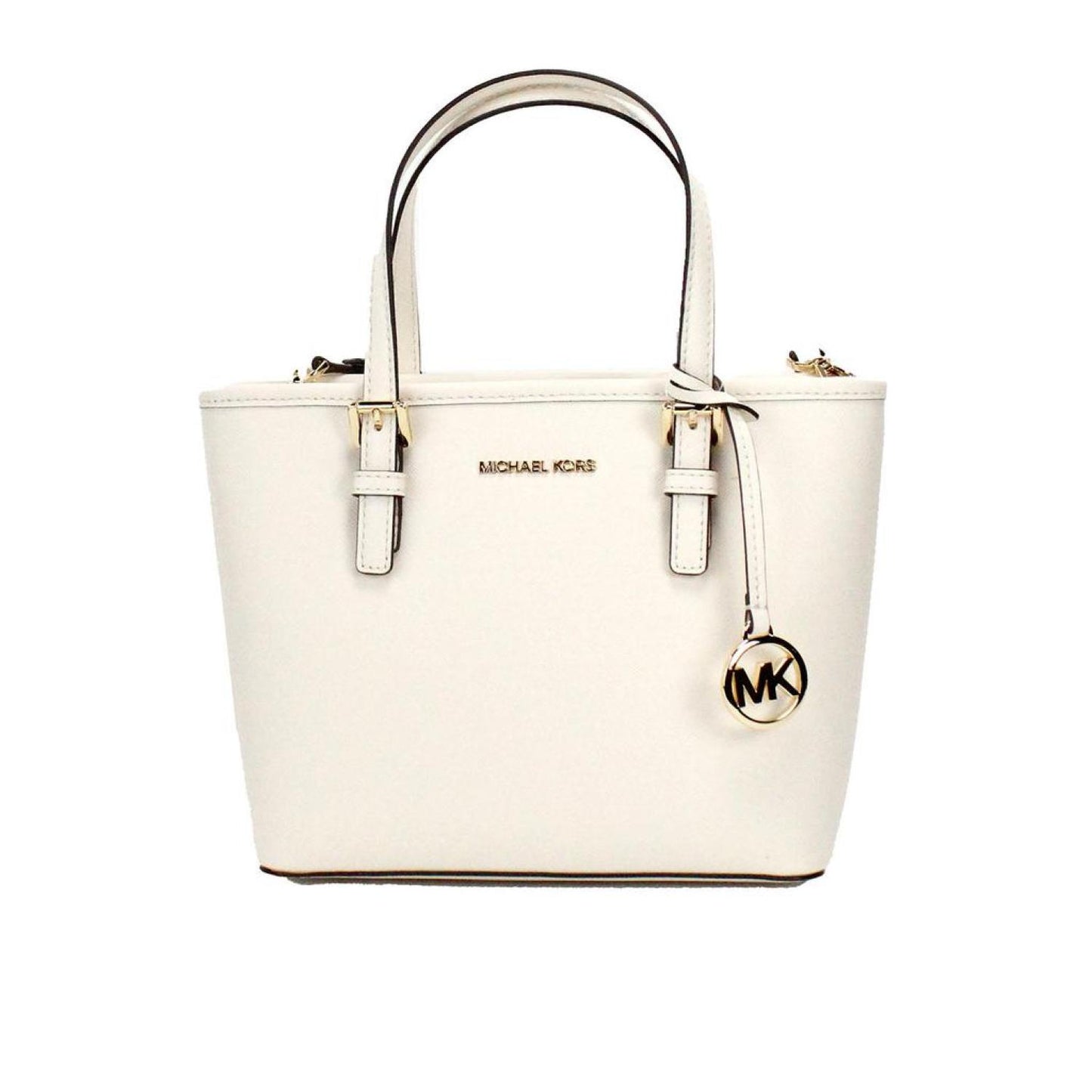 Michael Kors Jet Set Leather XS Carryall Top Zip Tote Bag Women's Purse