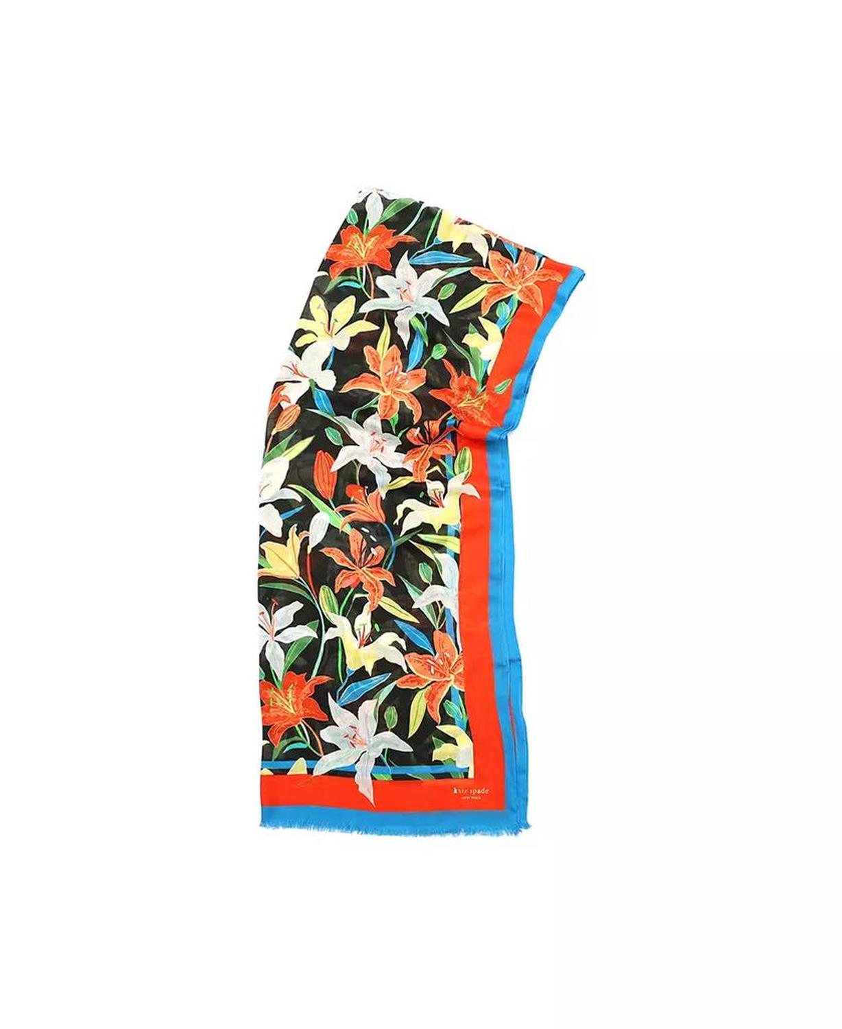 Women's Summer Lilies Oblong Scarf