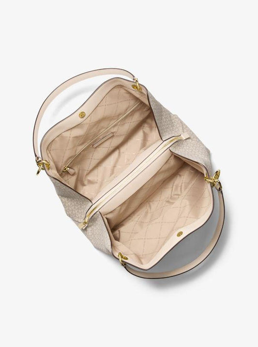 Christina Large Signature Logo Shoulder Bag