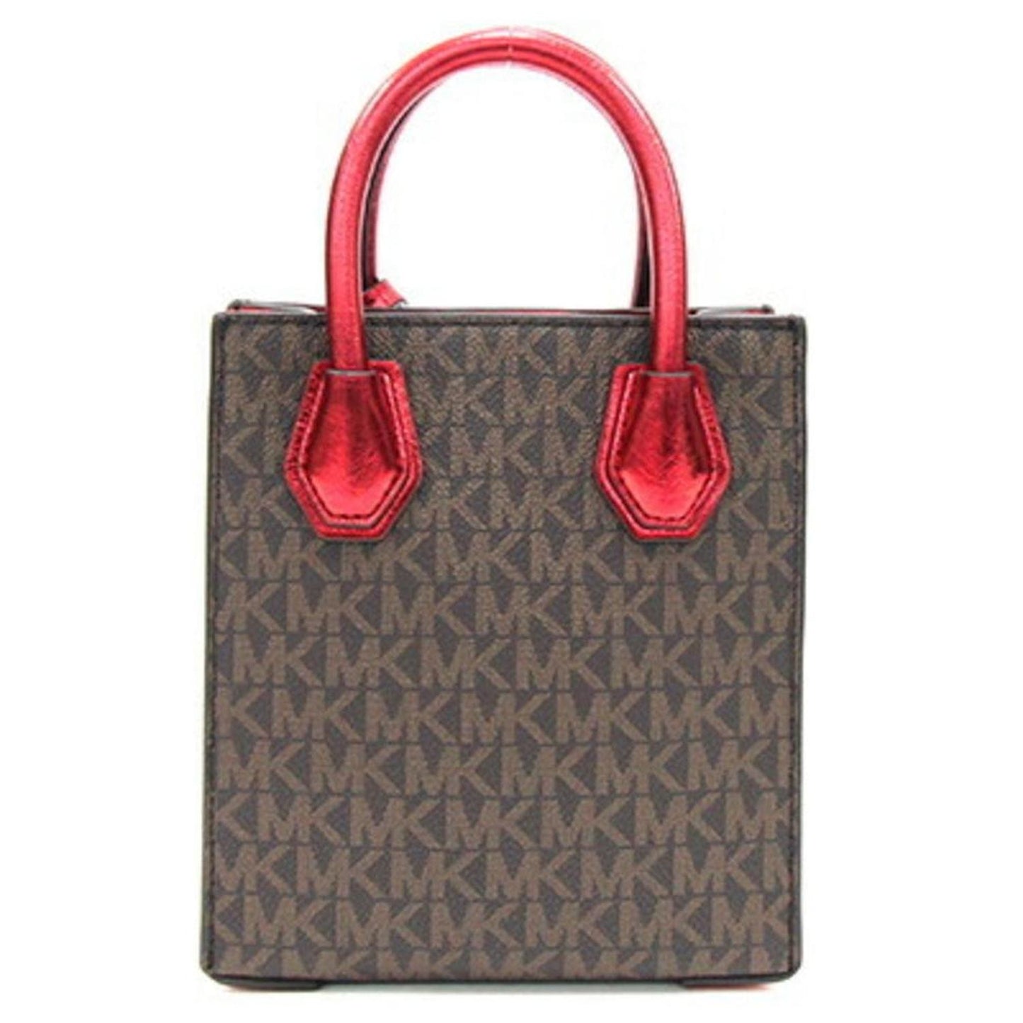 Metallic Color Pvc Leather Handbag (Pre-Owned)