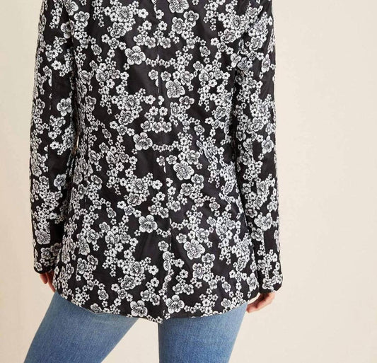 Kylie Floral Blazer In Black