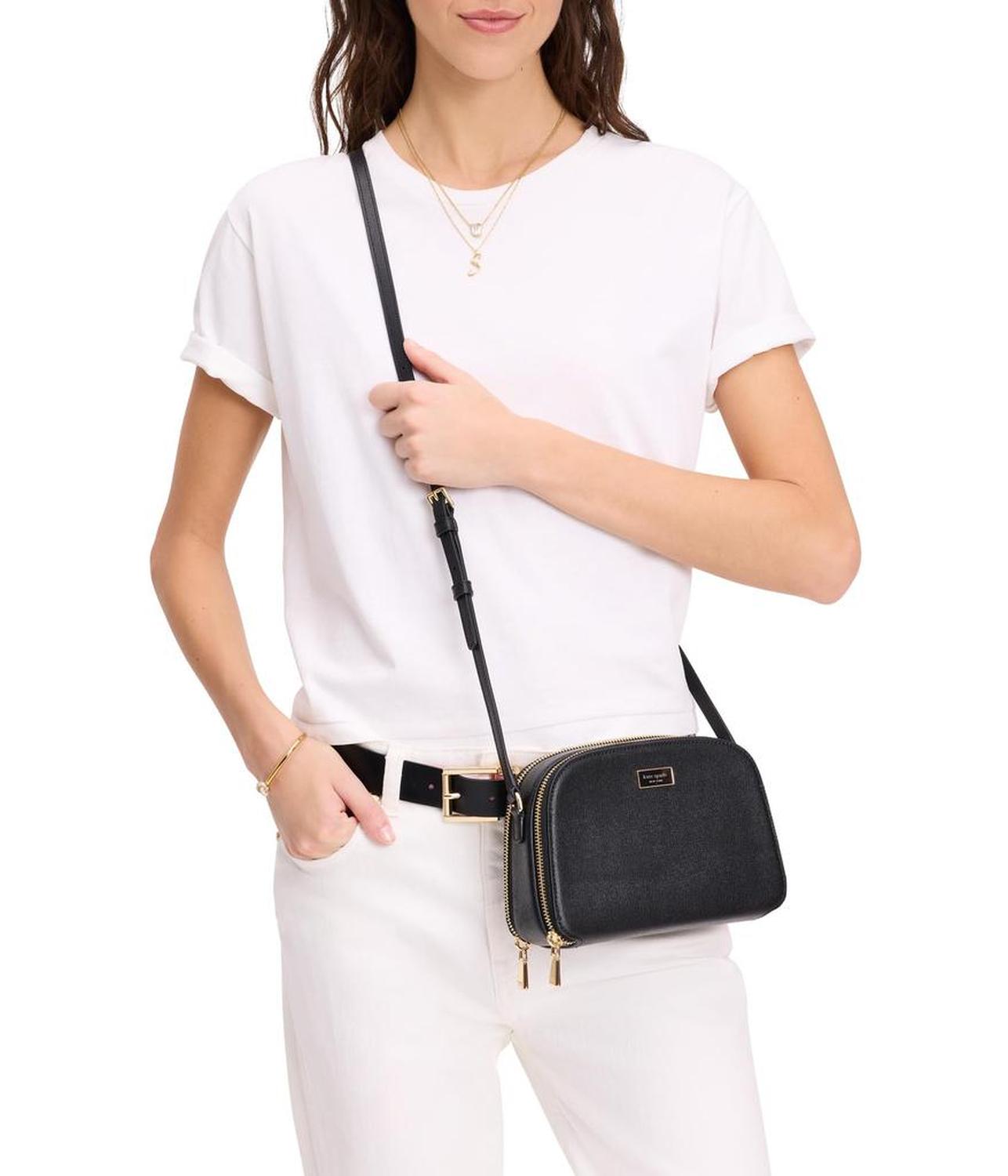 Serena Double Zip Dome Crossbody