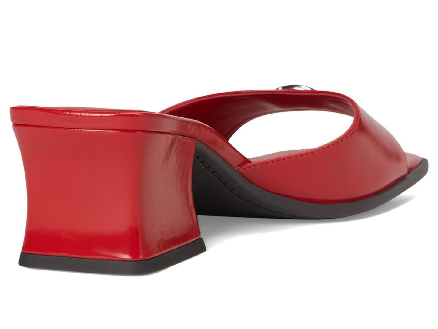 Sculpted C Leather Block Heel Sandals