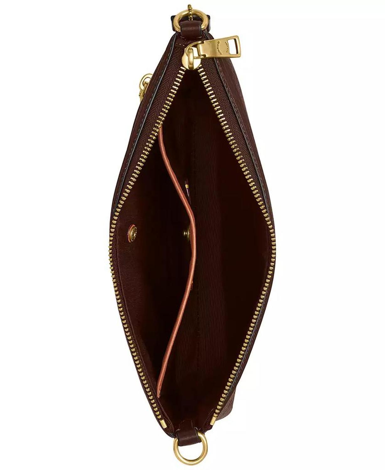 Refined Pebble Leather Legacy Zip Top Smal Crossbody