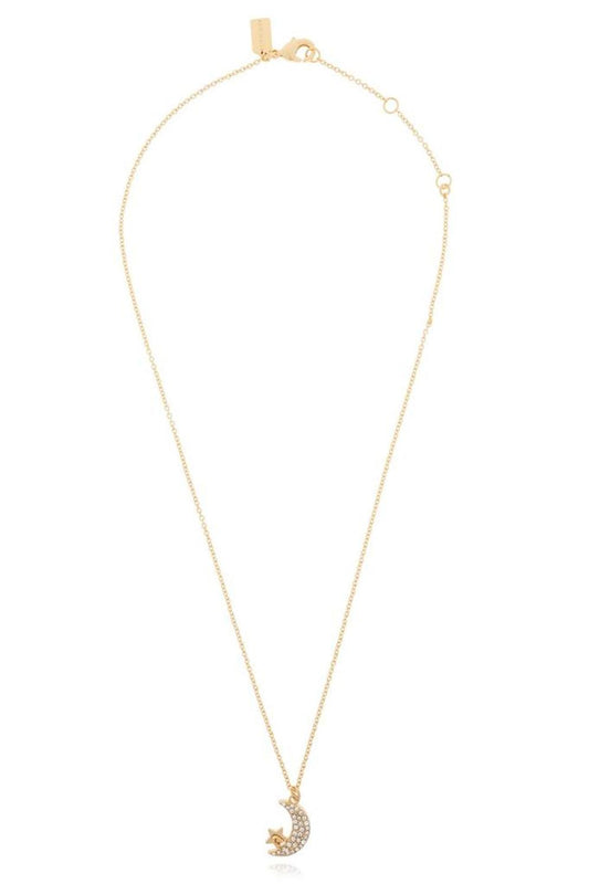 Coach Embellished Earrings And Necklace Set