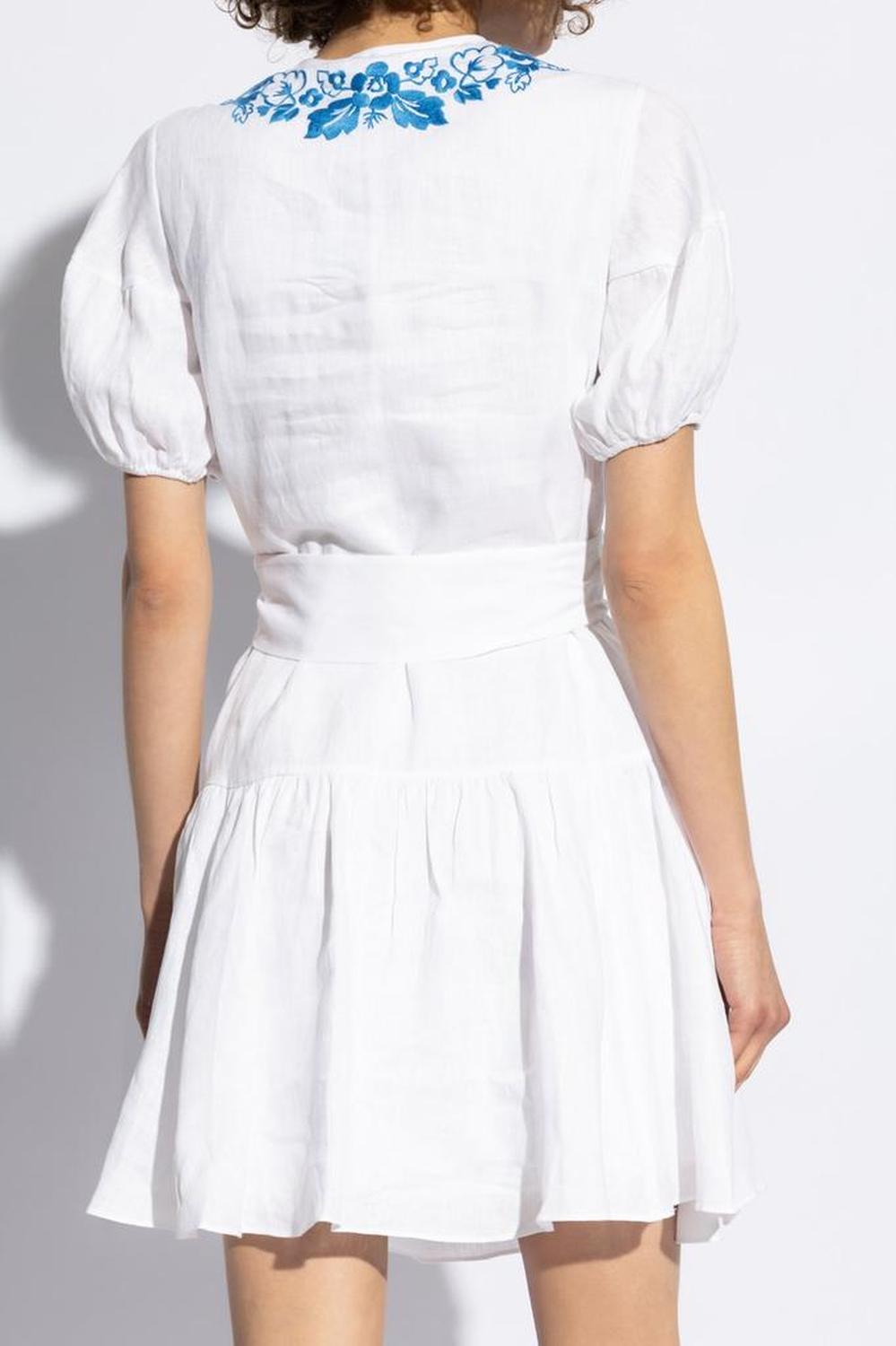 Kate Spade Floral Embroidered Midi Dress