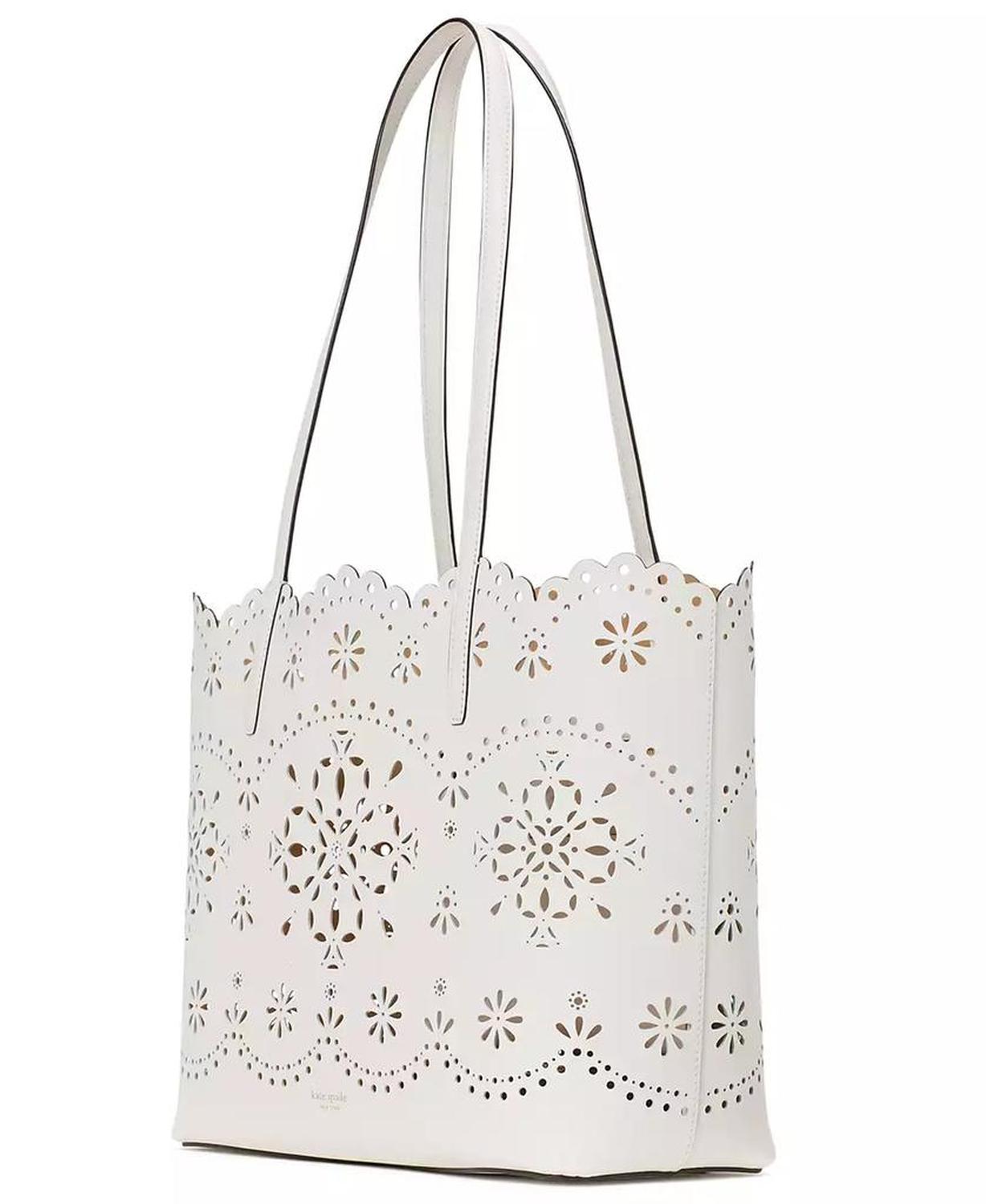 Do It All Perforated Leather Tote Bag
