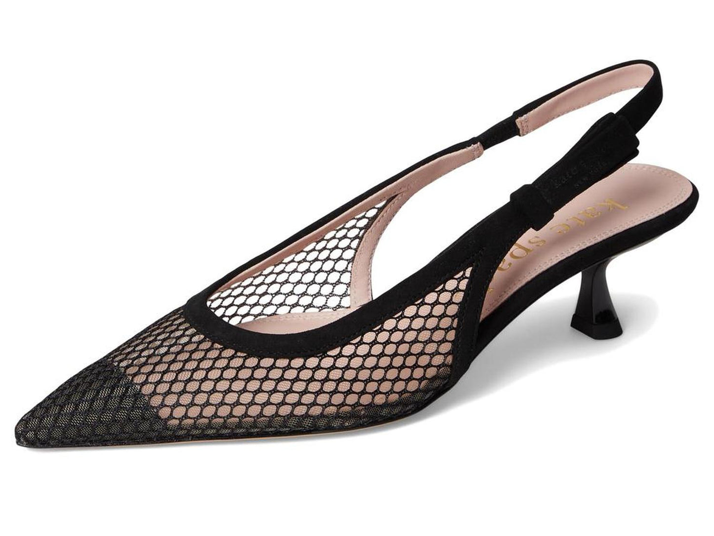 Riley Mesh Slingback Kitten Heel
