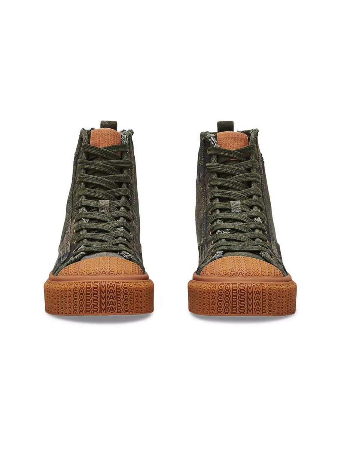 The High Top Camouflage Jacquard Sneakers