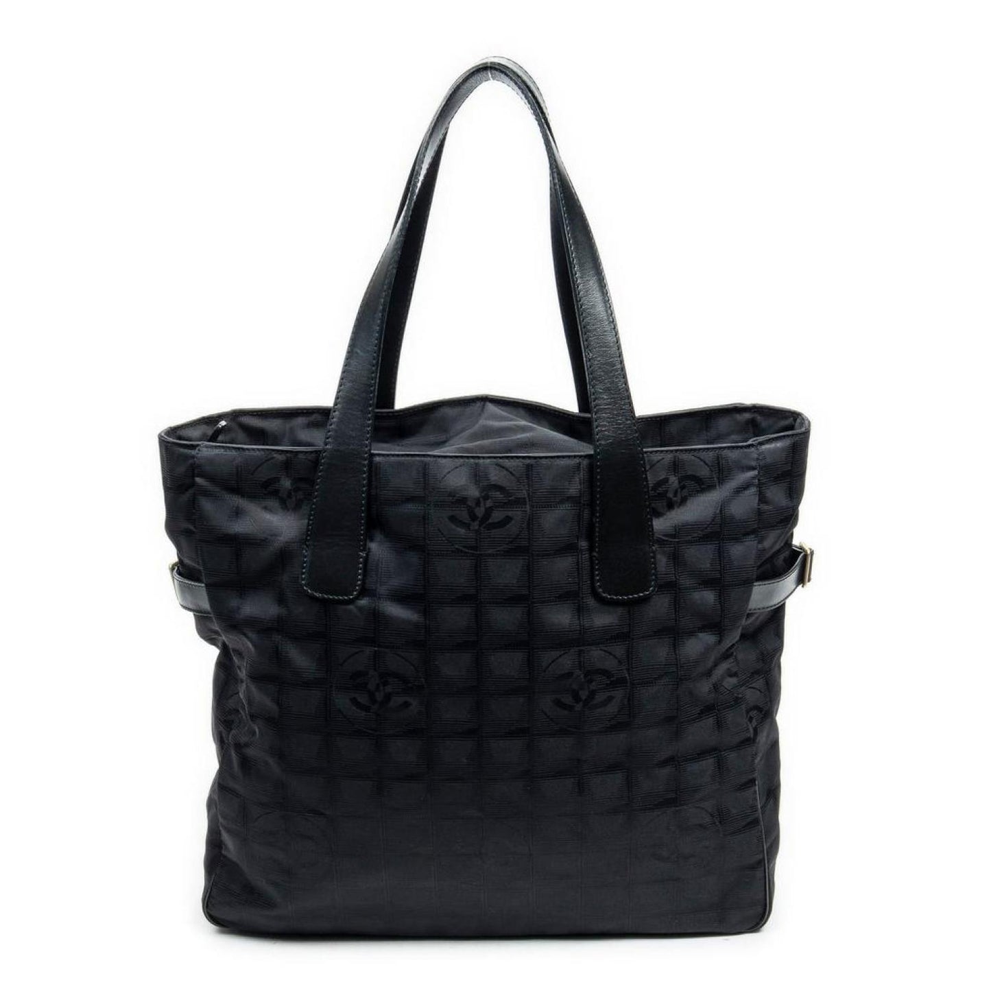 Large Travel Line Square Zip Tote