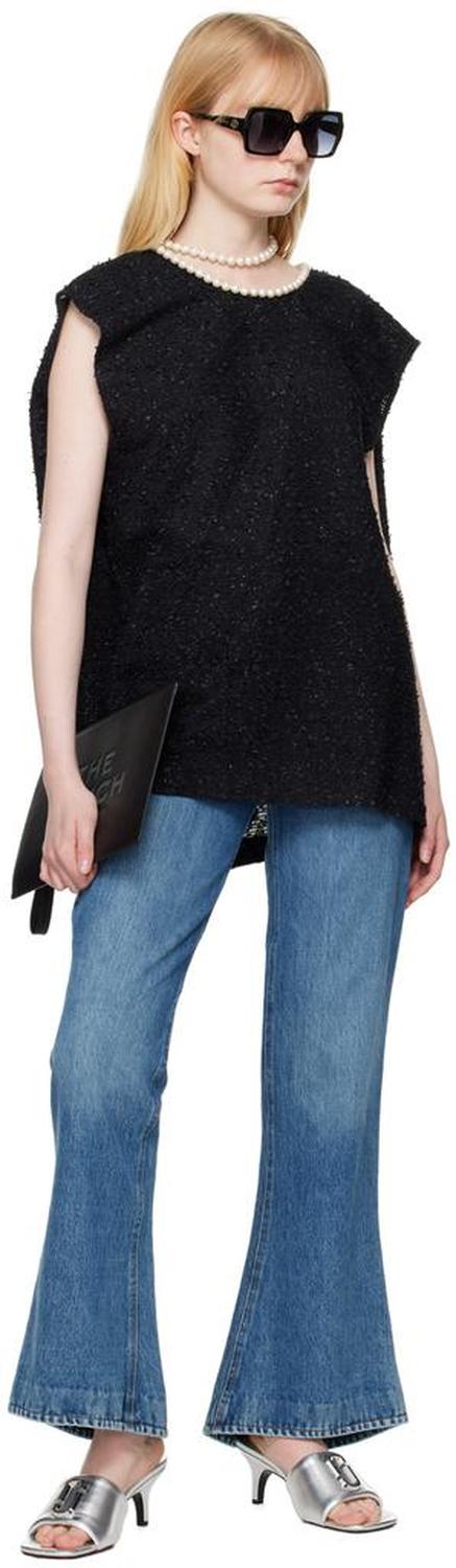Black 'The Leather Large Pouch' Pouch