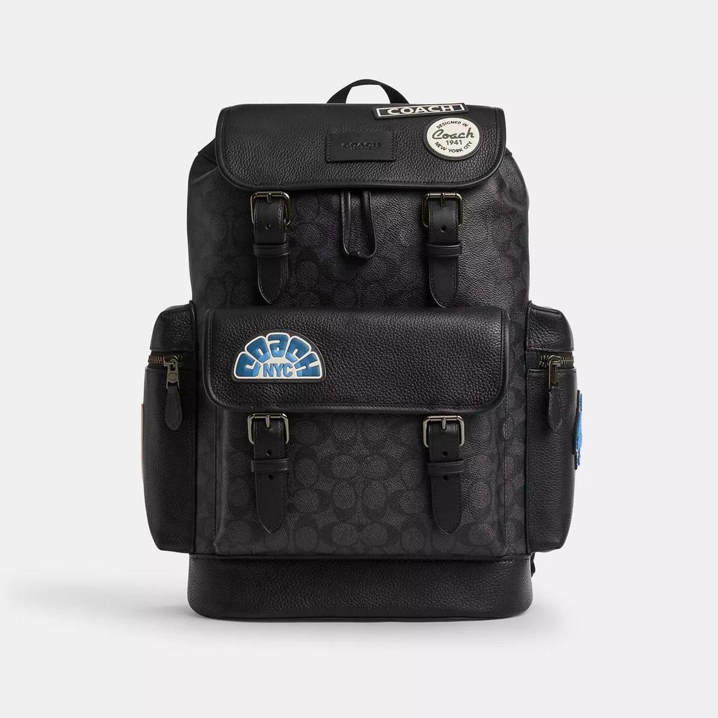 Sprint Backpack In Signature Canvas With Patches