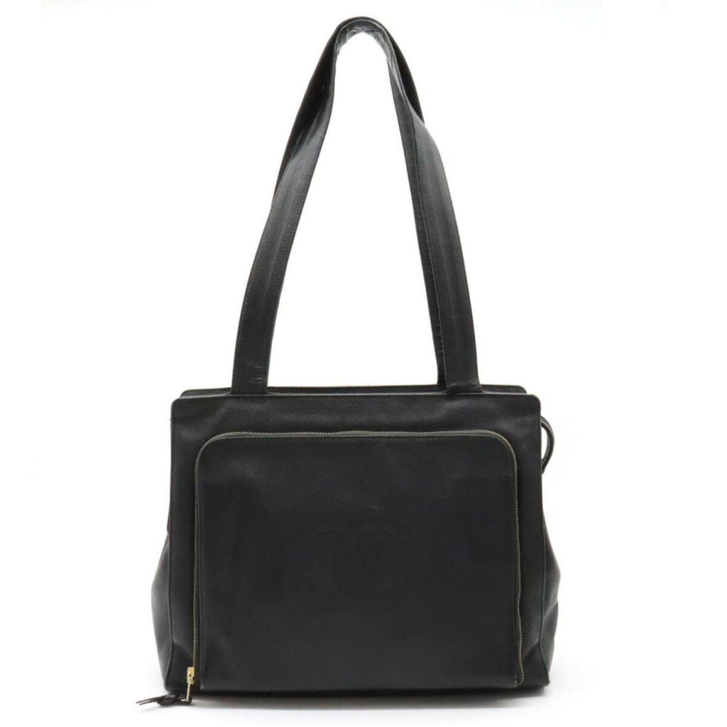 Chanel Cc Totebag Leather Shoulder Bag (Pre-Owned)