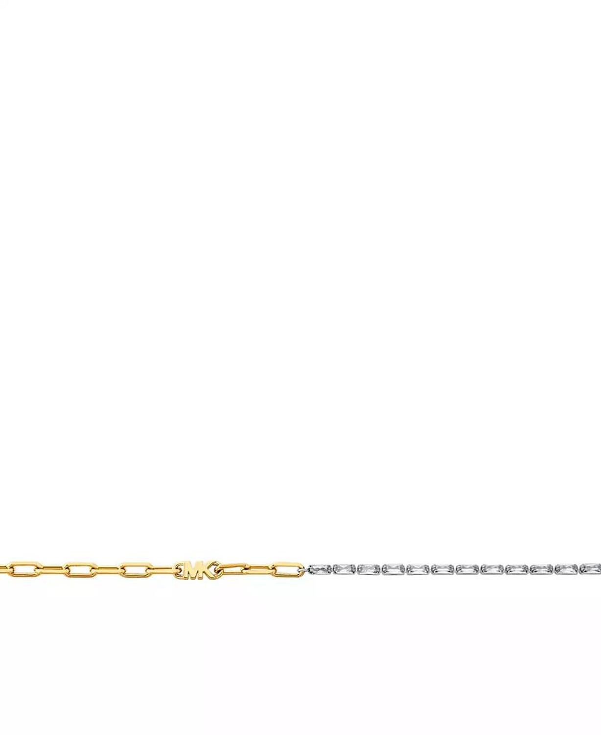 14K Gold-Plated Brass Mixed Chain Necklace