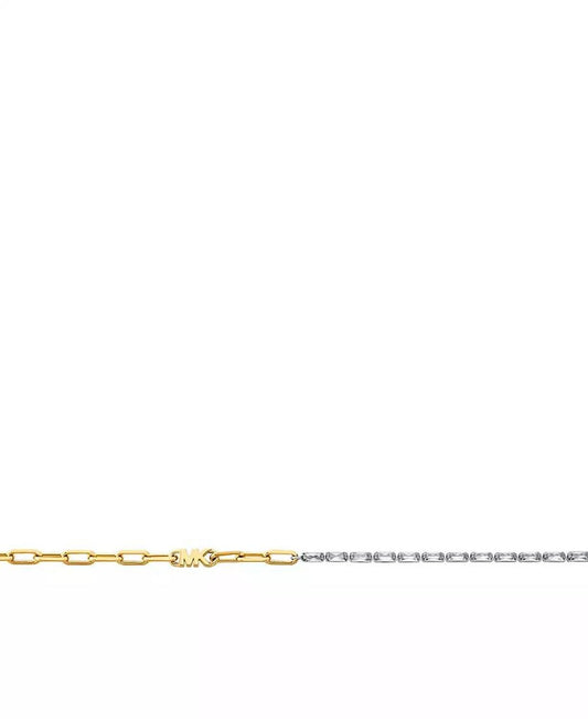 14K Gold-Plated Brass Mixed Chain Necklace