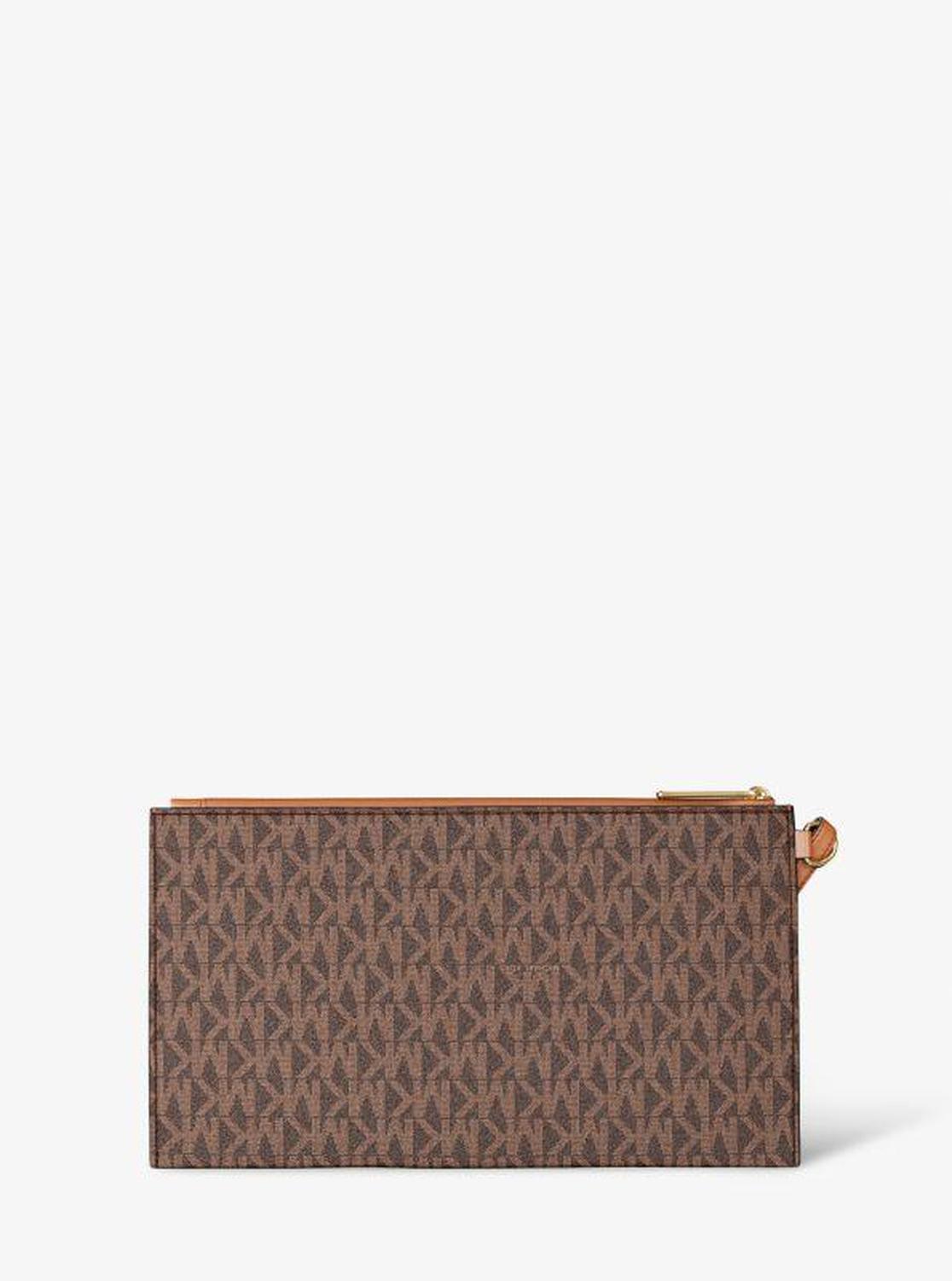 Jet Set Large Signature Logo Wristlet